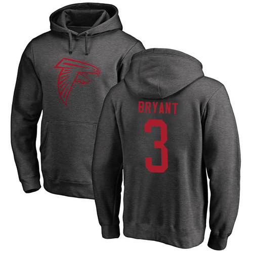 Atlanta Falcons Men Ash Matt Bryant One Color NFL Football #3 Pullover Hoodie Sweatshirts->atlanta falcons->NFL Jersey